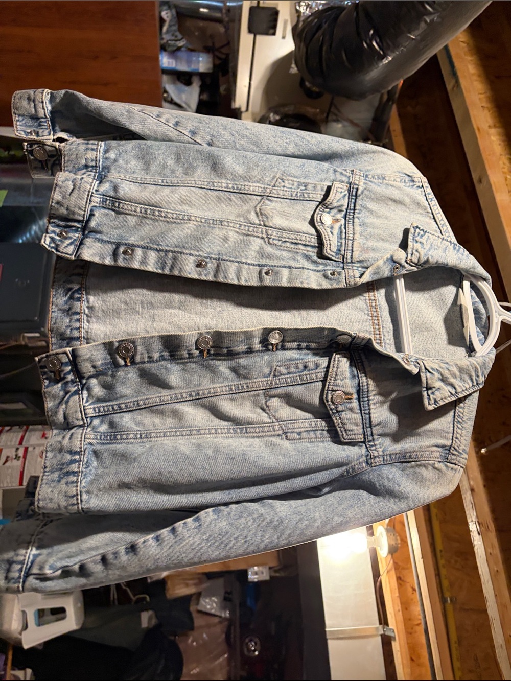Disney Light Blue Denim Bomber Jacket